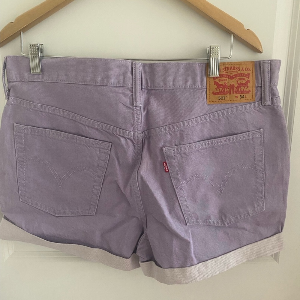 Levi's 501 Women’s Purple Shorts